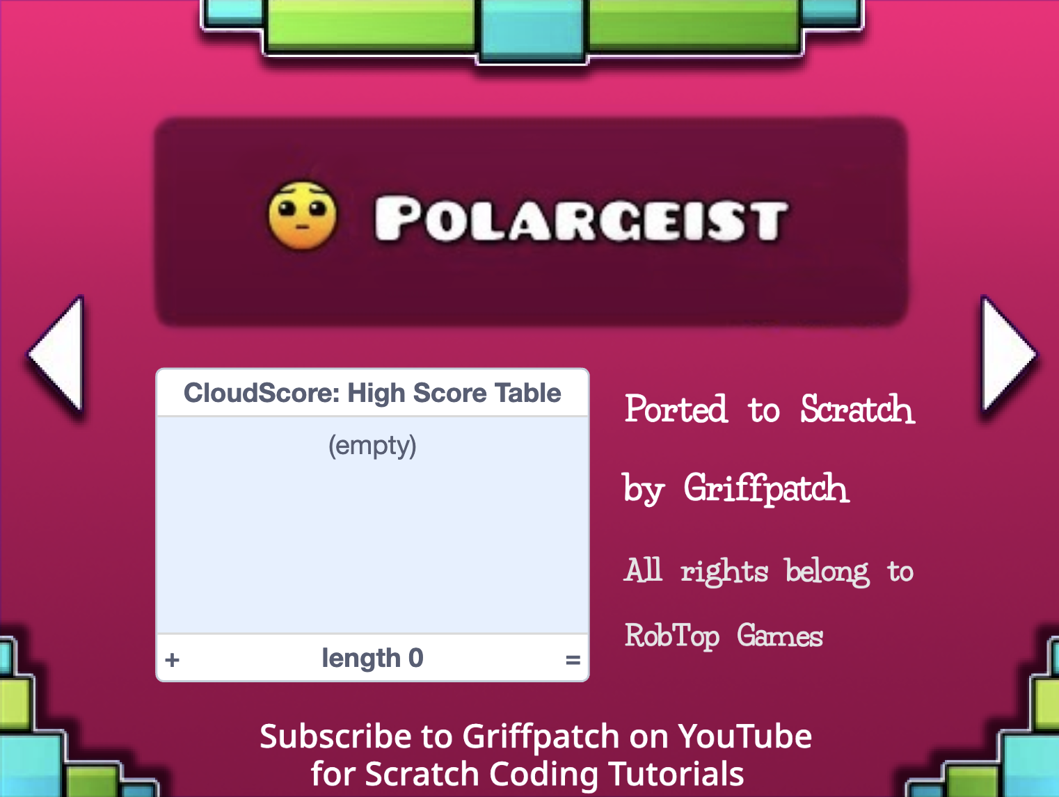 Geometry Dash level example